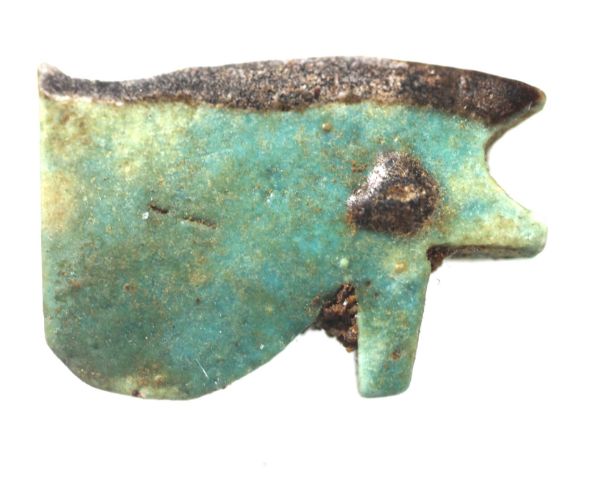 Picture of ANCIENT EGYPT. FAIENCE EYE OF HORUS AMULET. 600 - 300 B.C