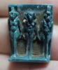 Picture of ANCIENT EGYPT. FAIENCE OSIRIAN TRIAD AMULET. 600 - 300 B.C