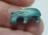 Picture of ANCIENT EGYPT. FAIENCE HIPPOPOTAMUS AMULET.  300 - 100 B.C