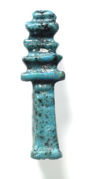 Picture of ANCIENT EGYPT.  FAIENCE DJED PILLAR AMULET. 600 - 300 B.C