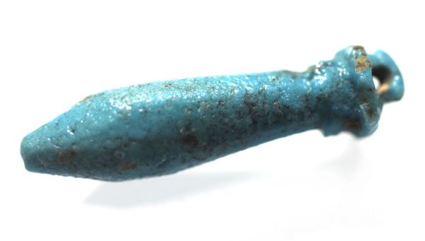 Picture of ANCIENT EGYPT.  FAIENCE PAPYRUS SCEPTRE AMULET. 600 - 300 B.C