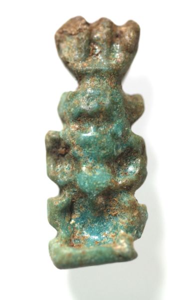 Picture of ANCIENT EGYPT. FAIENCE  BES AMULET. 600 - 300 B.C