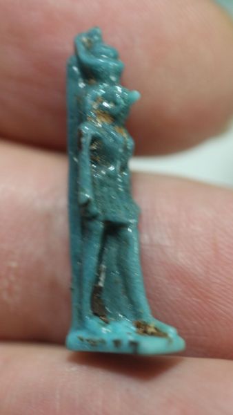 Picture of ANCIENT EGYPT. FAIENCE HORUS AMULET. 600 - 300 B.C