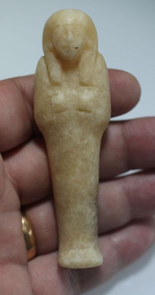 Picture of ANCIENT EGYPT, NEW KINGDOM. ALABASTER USHABTI. 1292 - 1069 B.C