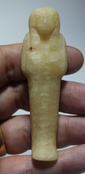 Picture of ANCIENT EGYPT, NEW KINGDOM. ALABASTER USHABTI. 1292 - 1069 B.C