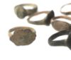 Picture of ANCIENT  ROMAN/BYZANTINE BRONZE RINGS, 400 - 1000 A.D   LOT OF 9