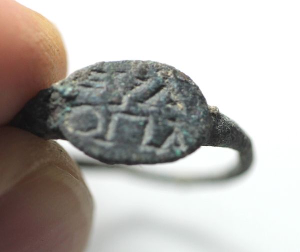 Picture of Late Roman-Byzantine Near East. Bezel inscribed EYA/OΠA.  400 - 500 A.D 