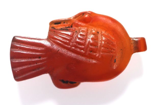 Picture of ANCIENT EGYPT. CARNELIAN STONE DUCK AMULET .   13 CENTURY B.C - NEW KINGDOM