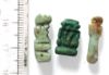 Picture of ANCIENT EGYPT. LOT OF 3 FAIENCE & ONE STONE AMULETS. 600 - 300 B.C