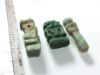 Picture of ANCIENT EGYPT. LOT OF 3 FAIENCE & ONE STONE AMULETS. 600 - 300 B.C