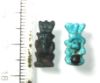 Picture of ANCIENT EGYPT. LOT OF 2 FAIENCE BES AMULETS. 600 - 300 B.C