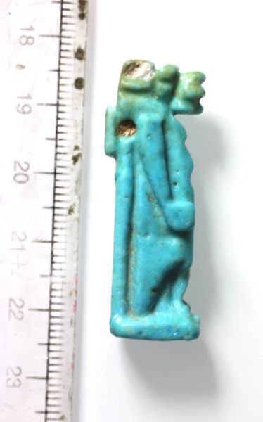 Picture of ANCIENT EGYPT. NICE LARGE FAIENCE TAWERET AMULET  .   600 - 300 B.C