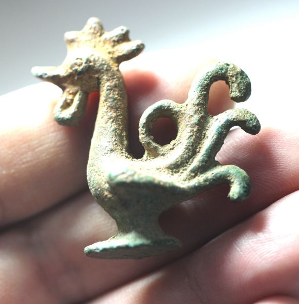 Picture of ANCIENT ROMAN BRONZE COCK 300 - 400 A.D  HIGH QUALITY. WELL PRESERVED