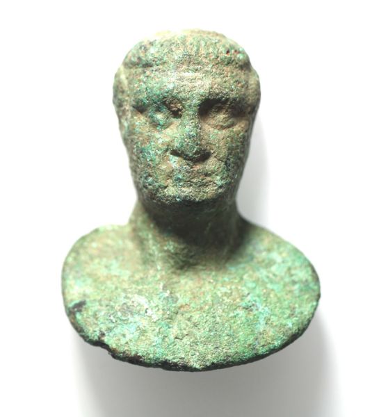 Picture of ANCIENT ROMAN BRONZE BUST 100 - 200 A.D