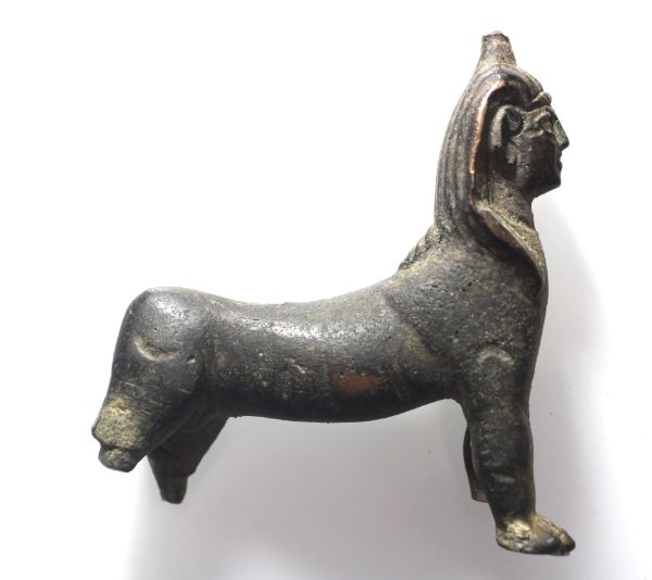 Picture of ANCIENT PTOLEMAIC BRONZE SPHYNX. 300 B.C - 100 A.D