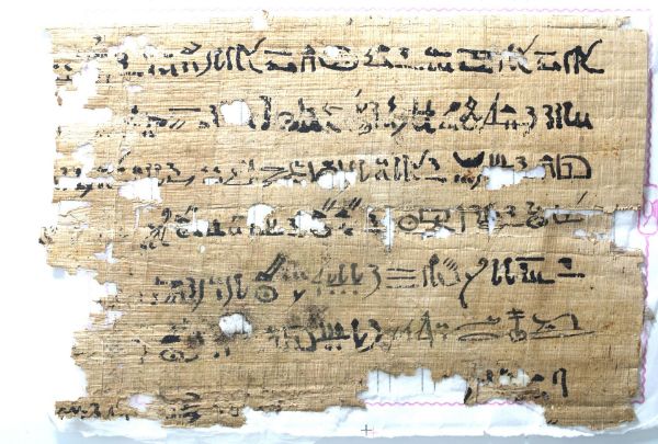 Picture of ANCIENT EGYPT.  HIERATIC PAPYRUS MANUSCRIPT. 600 - 300 B.C