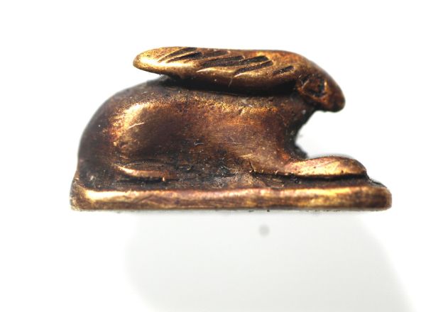 Picture of ANCIENT EGYPT. NEW KINGDOM  GOLD HARE AMULET . 1250 B.C