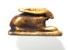 Picture of ANCIENT EGYPT. NEW KINGDOM  GOLD HARE AMULET . 1250 B.C