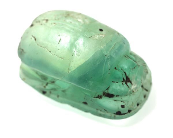 Picture of ANCIENT EGYPT.  ENORMOUS LIBYAN GLASS SCARAB. 1250 B.C