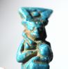 Picture of ANCIENT EGYPT. FAIENCE AMULET OF ISIS NURSING BABY HORUS. 600 - 300 B.C  BEAUTIFUL COLOUR AND DETAILS. 