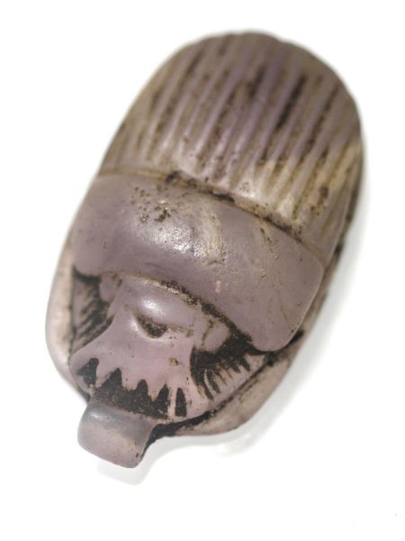 Picture of ANCIENT EGYPT. NEW KINGDOM AMETHYST SCARAB AMULET . 1250 B.C