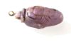 Picture of ANCIENT EGYPT. AMETHYST HEART AMULET WITH ORIGINAL ANCIENT GOLD LOOP ATTACHED . NEW KINGDOM 1250 B.C