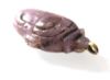 Picture of ANCIENT EGYPT. AMETHYST HEART AMULET WITH ORIGINAL ANCIENT GOLD LOOP ATTACHED . NEW KINGDOM 1250 B.C