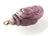 Picture of ANCIENT EGYPT. AMETHYST HEART AMULET WITH ORIGINAL ANCIENT GOLD LOOP ATTACHED . NEW KINGDOM 1250 B.C