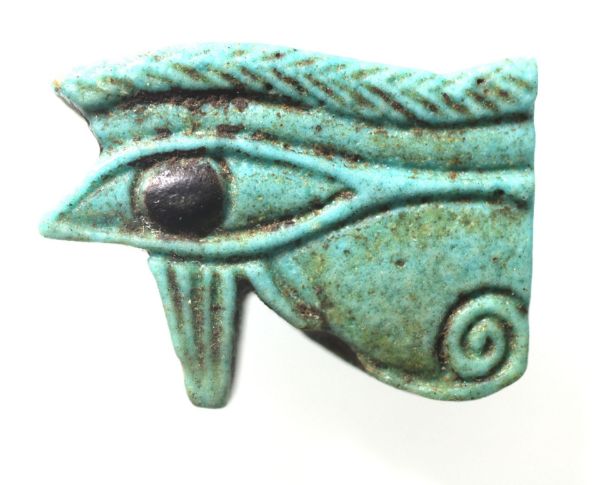 Picture of ANCIENT EGYPT. FAIENCE EYE OF HORUS AMUET. 600 - 300 B.C