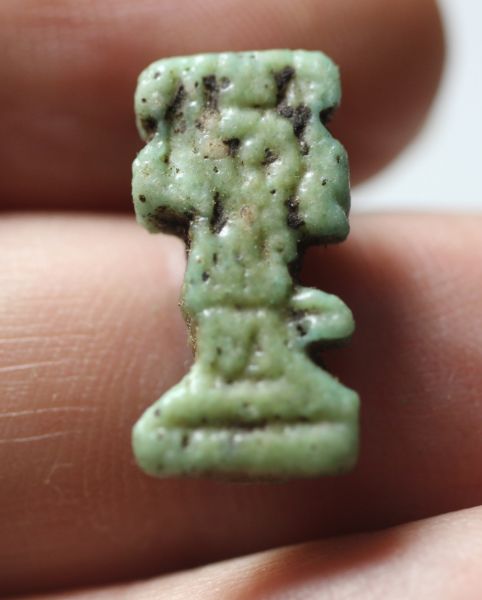 Picture of  ANCIENT EGYPT. NICE FAIENCE AMULET OF SHU . 600 - 300 B.C