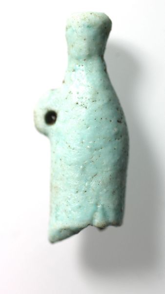 Picture of ANCIENT EGYPT, NICE FAIENCE CROWN OF UPPER EGYPT AMULET . 600 - 300 B.C