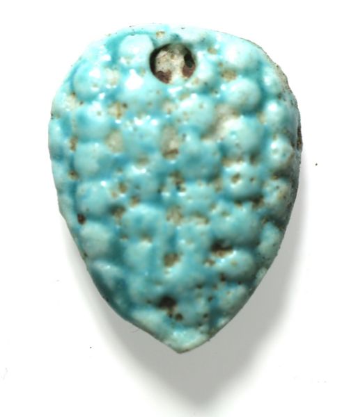 Picture of ANCIENT EGYPT, NICE FAIENCE GRAPES BUNCH AMULET . 600 - 300 B.C