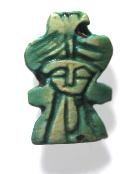 Picture of ANCIENT  EGYPT. STONE AMULET. HATHOR. 600 - 300 B.C