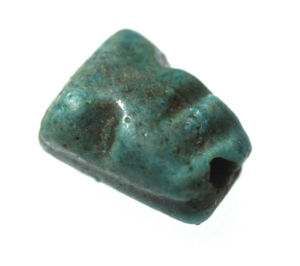 Picture of ANCIENT EGYPT. FAIENCE LION HEAD AMULET 600 - 300 B.C