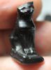 Picture of ANCIENT EGYPT. GLASS? CAT AMULET. 600 - 300 B.C