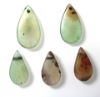 Picture of ANCIENT EGYPT. NEW KINGDOM STONE BEADS. 1250 B.C  TEAR DROP SHAPED.  LOT OF 5