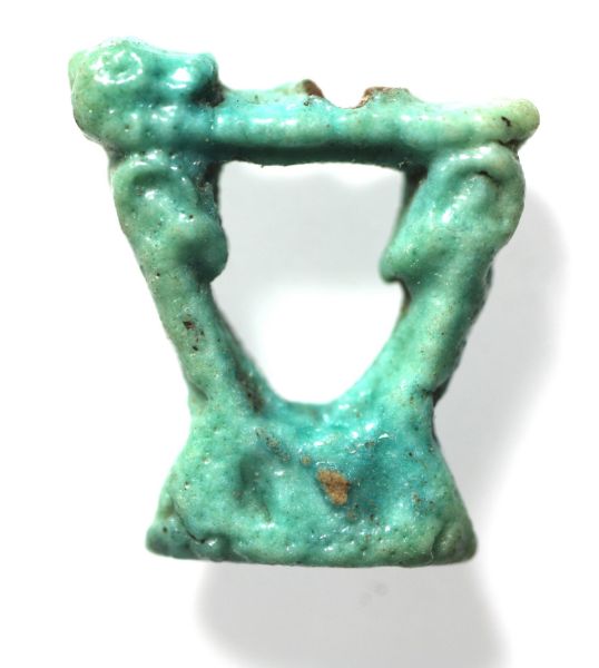 Picture of ANCIENT EGYPT. UNIQUE MUMMIFICATION SCENE? FAIENCE AMULET. 600 - 300 B.C