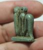 Picture of ANCIENT EGYPT. FAIENCE HYBRID AMULET. A COMBINATION OF A COBRA AND A VULTURE.  600-300 B.C