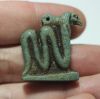 Picture of ANCIENT EGYPT. FAIENCE HYBRID AMULET. A COMBINATION OF A COBRA AND A VULTURE.  600-300 B.C