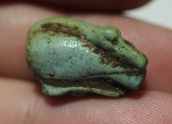 Picture of ANCIENT EGYPT. FAIENCE DUCK AMULET. . 600-300 B.C