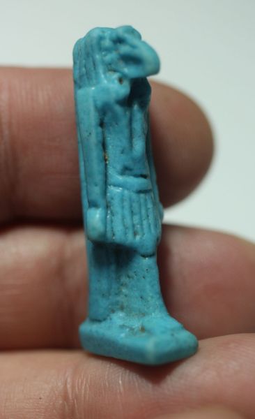 Picture of ANCIENT EGYPT. FAIENCE THUTH AMULET. BEAUTIFUL COLOR . 600-300 B.C