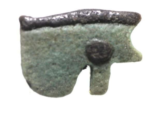 Picture of ANCIENT EGYPT. FAIENCE EYE OF HORUS AMULET. 600 - 300 B.C