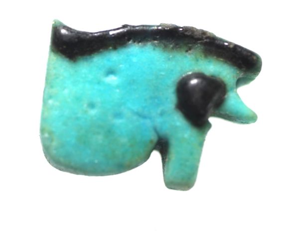 Picture of ANCIENT EGYPT. FAIENCE EYE OF HORUS AMULET. 600 - 300 B.C