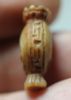 Picture of ANCIENT EGYPT. IVORY  AMULET. TIME OF KING TUTANKHAMUN. 1340 B.C. INSCRIBED ON ALL SIDES