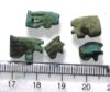 Picture of ANCIENT EGYPT. FAIENCE EYES OF HORUS AMULETS. 600- 300 B.C (FIVE)