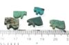 Picture of ANCIENT EGYPT. FAIENCE EYES OF HORUS AMULETS. 600- 300 B.C (FIVE)