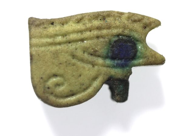 Picture of ANCIENT EGYPT. FAIENCE EYE OF HORUS AMULET. 600- 300 B.C 