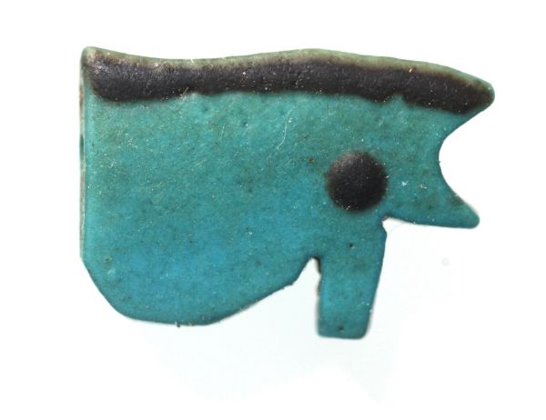 Picture of ANCIENT EGYPT. FAIENCE EYE OF HORUS AMULET. 600- 300 B.C 