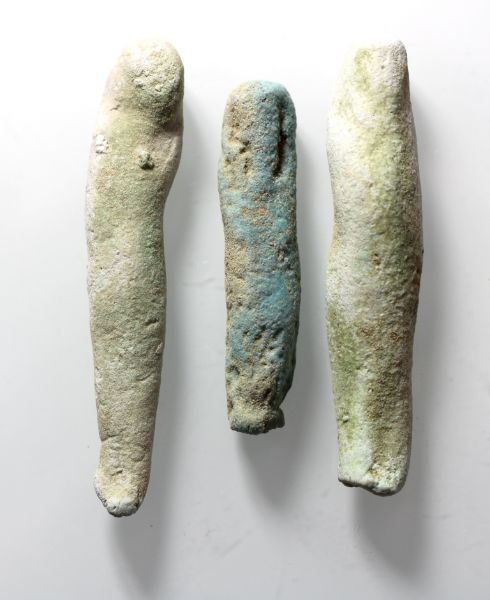 Picture of ANCIENT EGYPT. 26TH DYNASTY. FAIENCE USHABTIS. 600 - 300 B.C