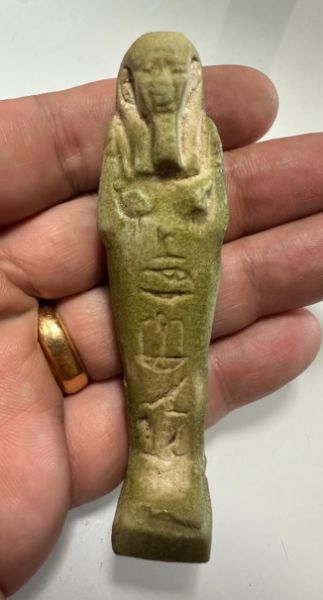 Picture of ANCIENT EGYPT. 26TH DYNASTY. FAIENCE USHABTI. 600 - 300 B.C  FOR SAMEREF PRIEST